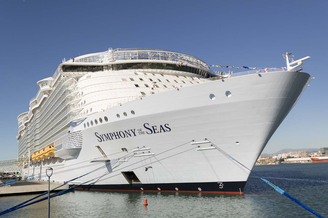 El Symphony of the Seas de Royal Caribbean realiza su debut en Málaga