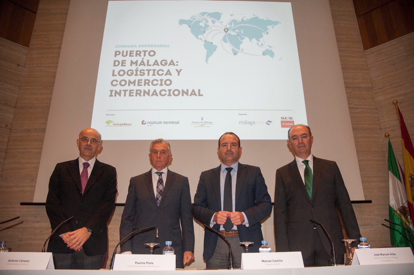 El Puerto de Málaga y Diario Sur celebran una jornada empresarial sobre logística y comercio internacional