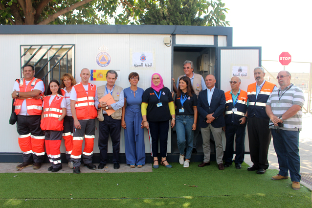 Visita institucional a las instalaciones de la Operación Paso del Estrecho en el Puerto de Málaga