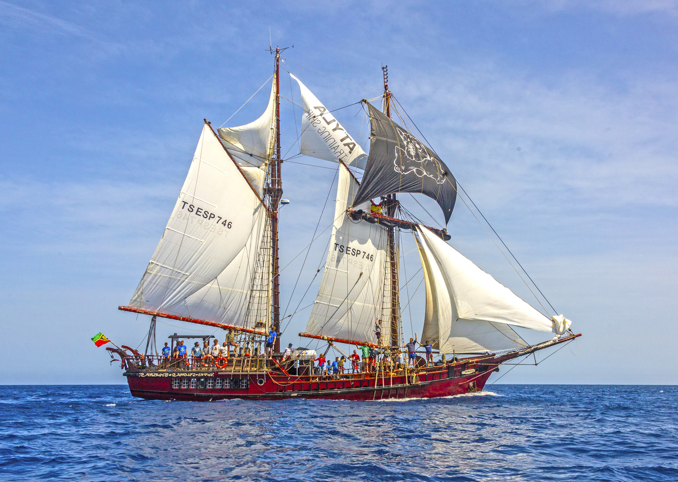 El barco Atyla hará escala este verano en el Puerto de Málaga