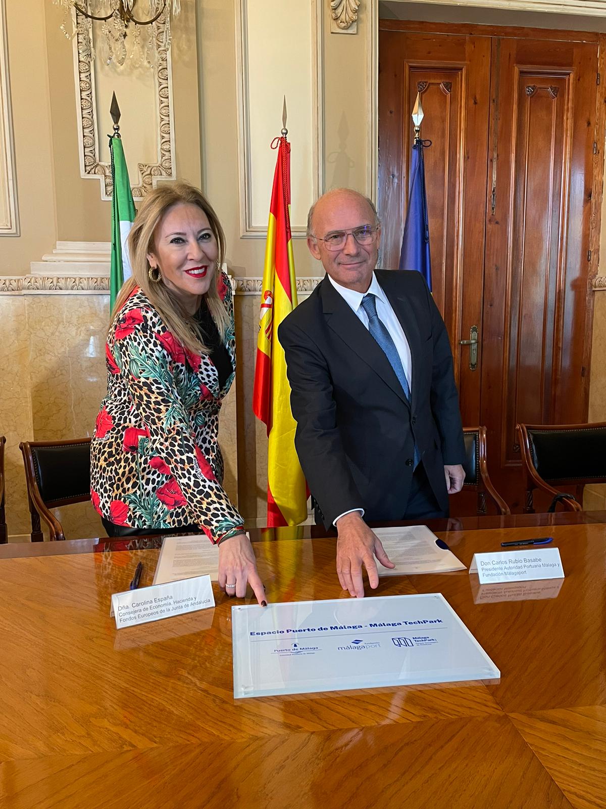 El Puerto de Málaga y Málaga TechPark firman un acuerdo para el fomento de la actividad innovadora y de emprendimiento en el espacio portuario